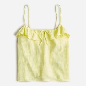 J. Crew Ruffle Soft Gauze Camisole
